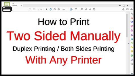 Two Sided Printing Meaning