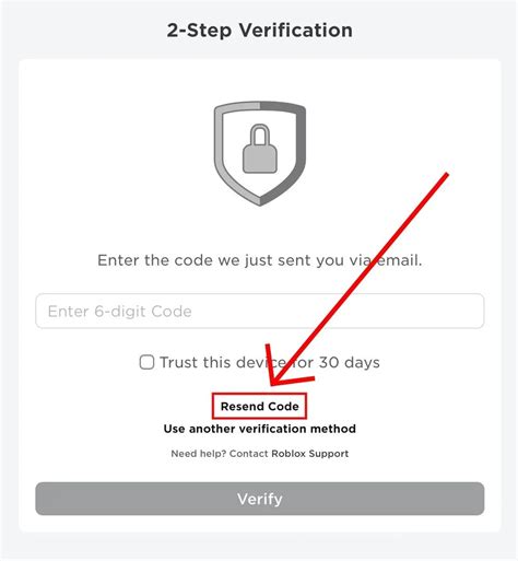 two step verification code reset
