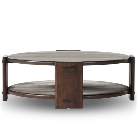 Two Tier Coffee Table Brown