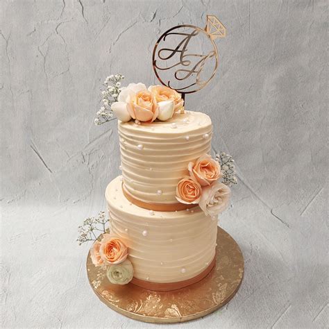 Two Tier Indian Wedding Cake