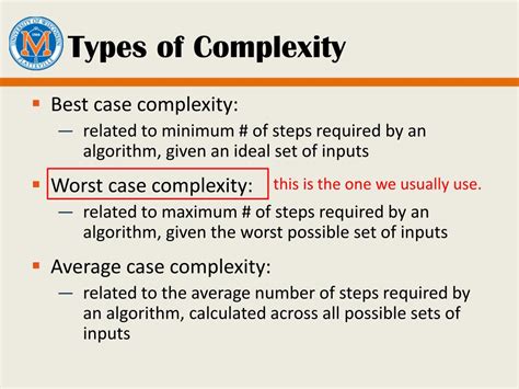 two types of algorithm complexity