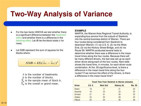 two way analysis of variance practice problems