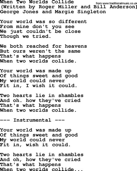 two worlds colliding lyrics