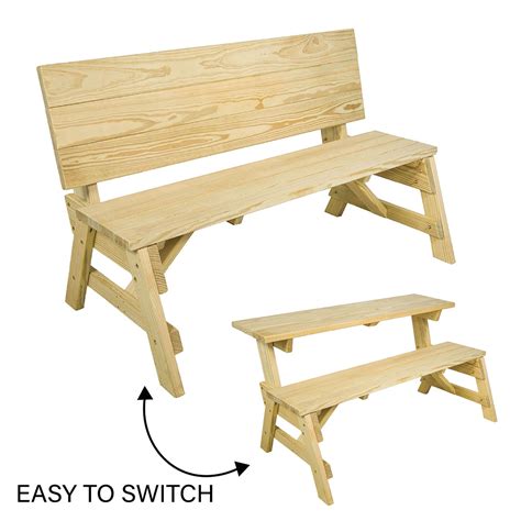 Transform Your Outdoor Space with a Two-in-One Convertible Bench and Picnic Table