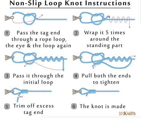 tying a loop knot