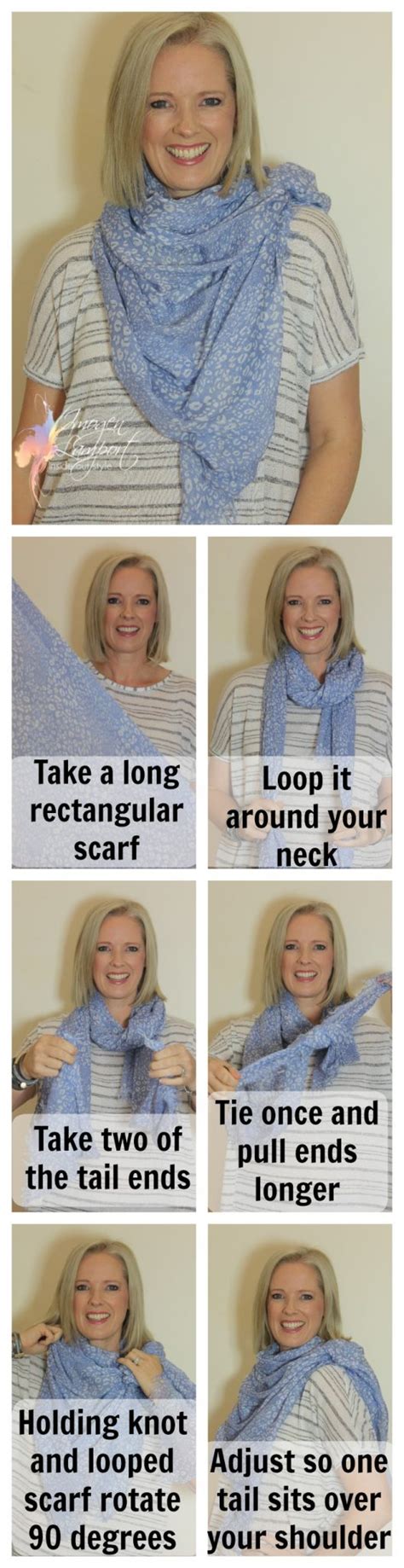 Tying A Rectangular Scarf