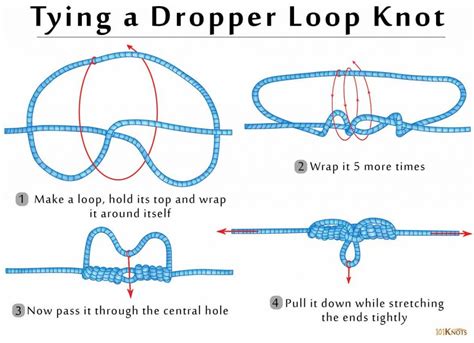 tying dropper loop in monofilament line