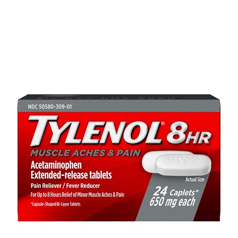 tylenol 8 hour acetaminophen 650 mg