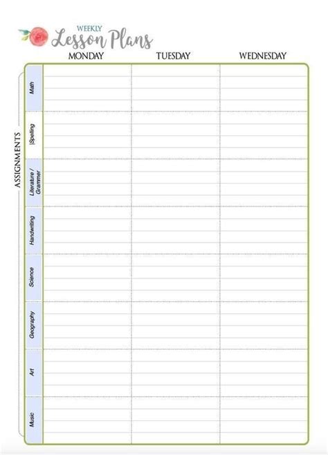 Typable Weekly Calendar