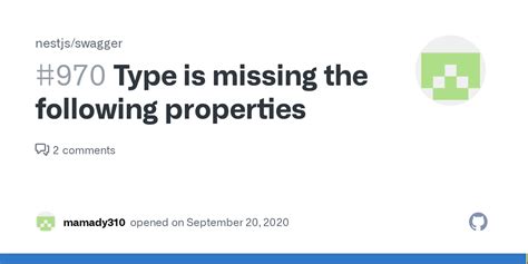 Type Is Missing The Following Properties From Type Nestjs