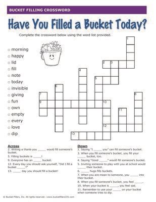 Type Of Bucket Crossword