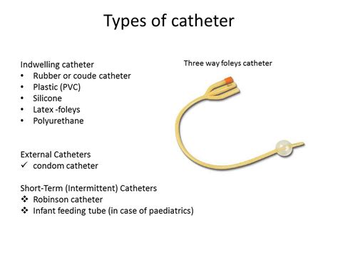 type of catheters for men