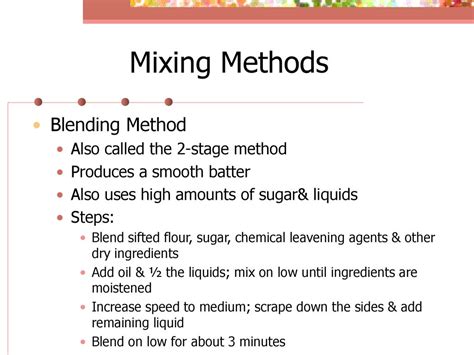 Type Of Mixing Technique In Baking Bread