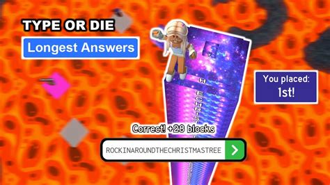 type or die roblox long answers｜TikTok Search