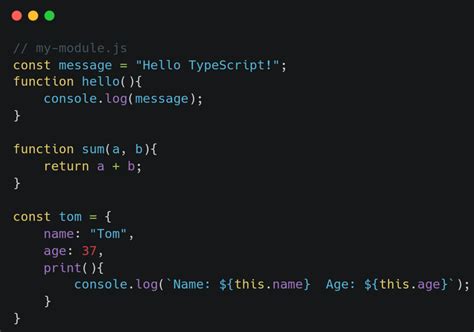 Type Typescript Example