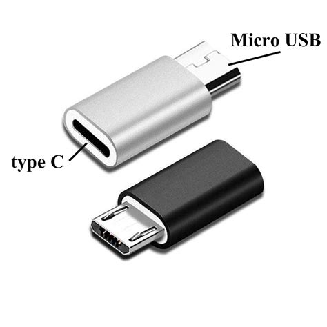Short USB TypeC to MicroUSB (Female) Charging Cable (20cm)