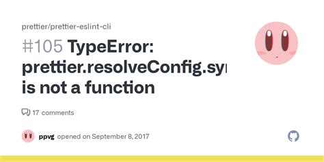 typeerror: prettier.resolveconfig.sync is not a function