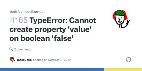 Typeerror Cannot Create Property On Boolean 'False'