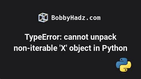 typeerror cannot unpack non-iterable int object in python