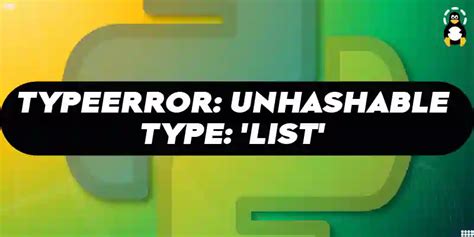 typeerror unhashable type list in python