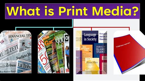 The different types of print media are books, newspapers, and posters