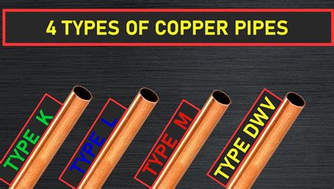 types of 1/2 inch copper pipe
