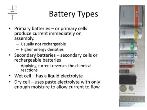 Types Of Batteries Ppt