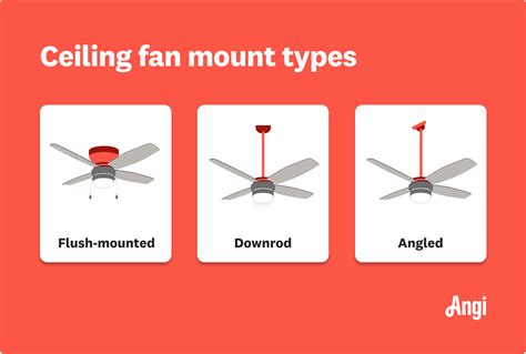 types of ceiling fan mounting brackets