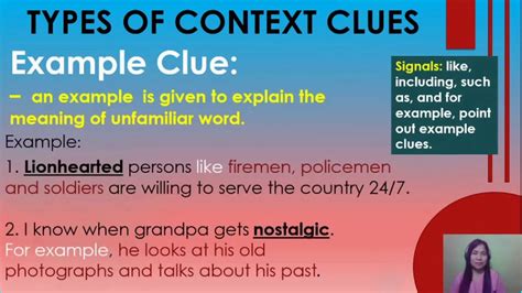 Types Of Context Clues Video