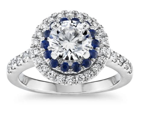 Emerald Cut Diamond Halo Engagement Ring SemiMount from