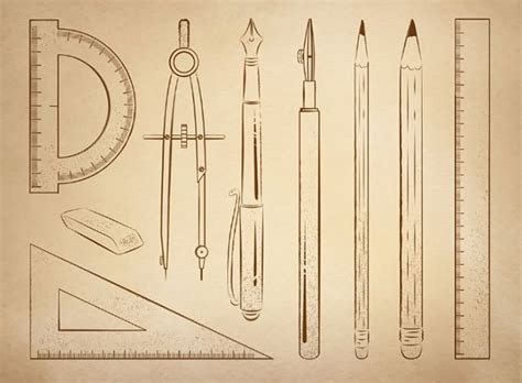 Types Of Drafting Tools Draw