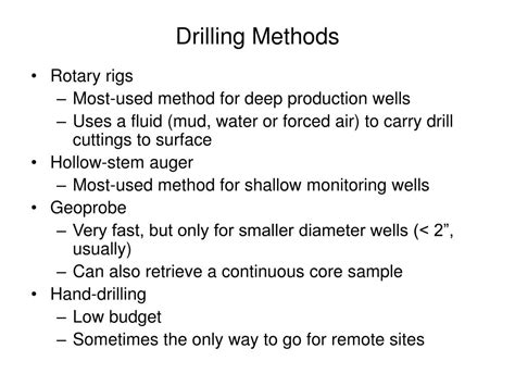 types of drilling methods pdf