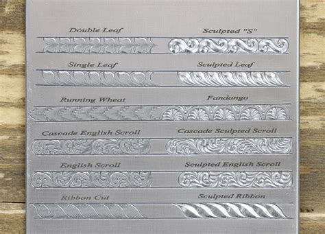 Types Of Engraving Patterns