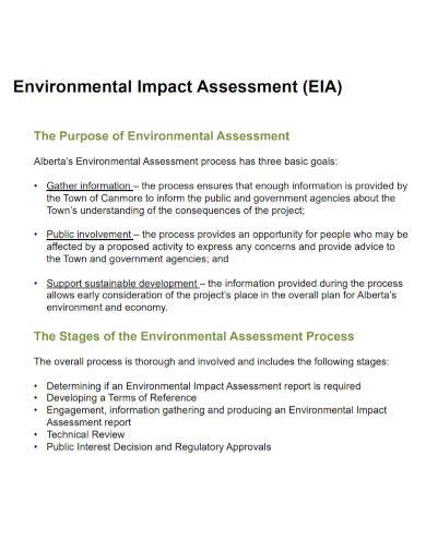 types of environmental impact assessment pdf free download