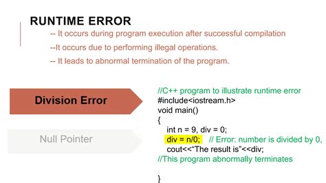 types of error in computer language