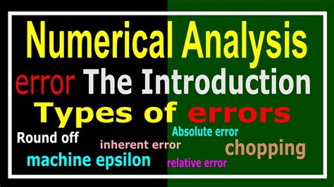 types of error in numerical methods with examples