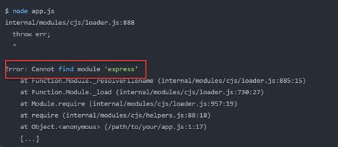 types of errors in node js