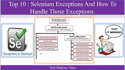 types of exceptions in selenium java