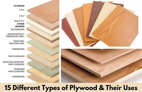 types of finished plywood