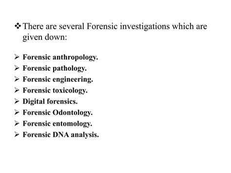 types of forensic pathology