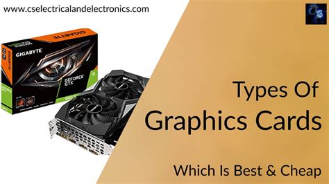 Types of Graphics Cards