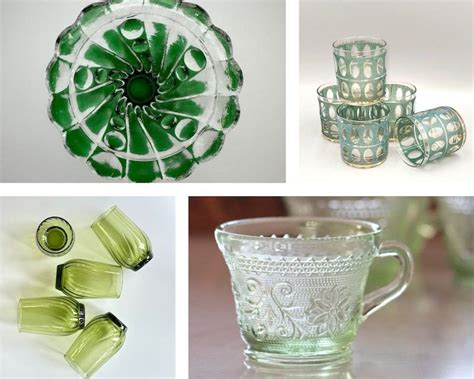 Types Of Green Glassware
