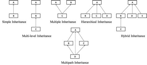 types of inheritance in c programming