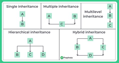 types of inheritance with example