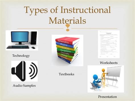 Types Of Instructional Materials With Examples