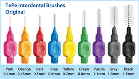 types of interdental brushes