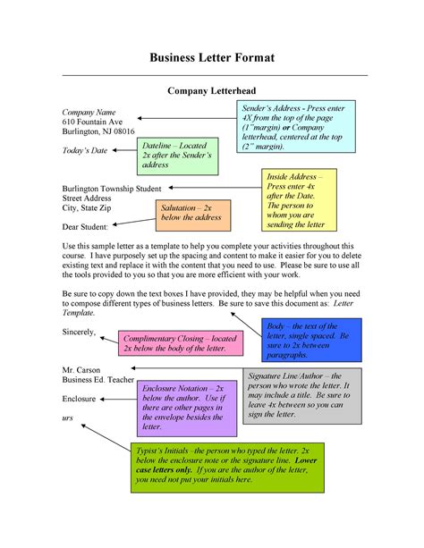 types of letter format with examples