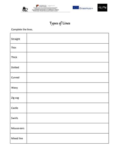 Types Of Lines Pdf