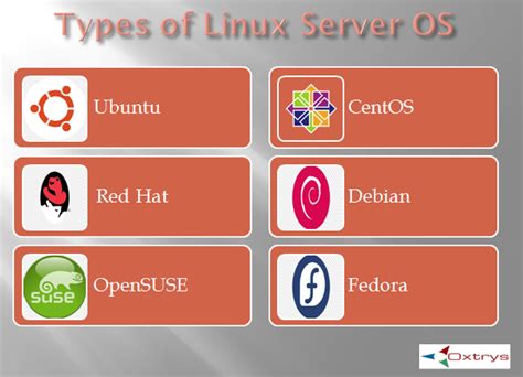 types of linux servers