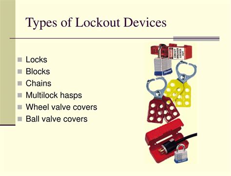 Types Of Loto Devices Include